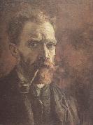 Self-Portrait with Pipe (nn04), Vincent Van Gogh